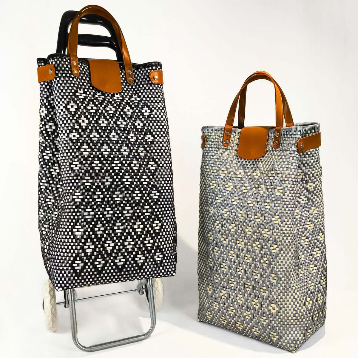 bolsas de mandado artesanales en modelo tejido para uso diario