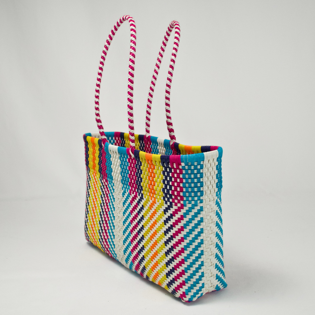 Bolsa artesanal Citron edición limitada multicolor pastel vista lateral - solo 80 piezas