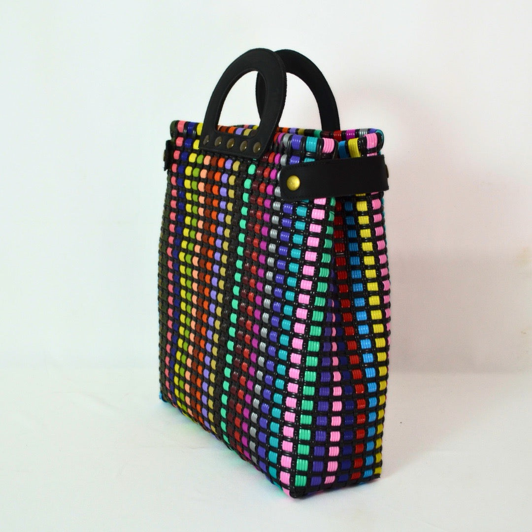 Tote Clásica con Asa Circular - Bolsa Artesanal Mx