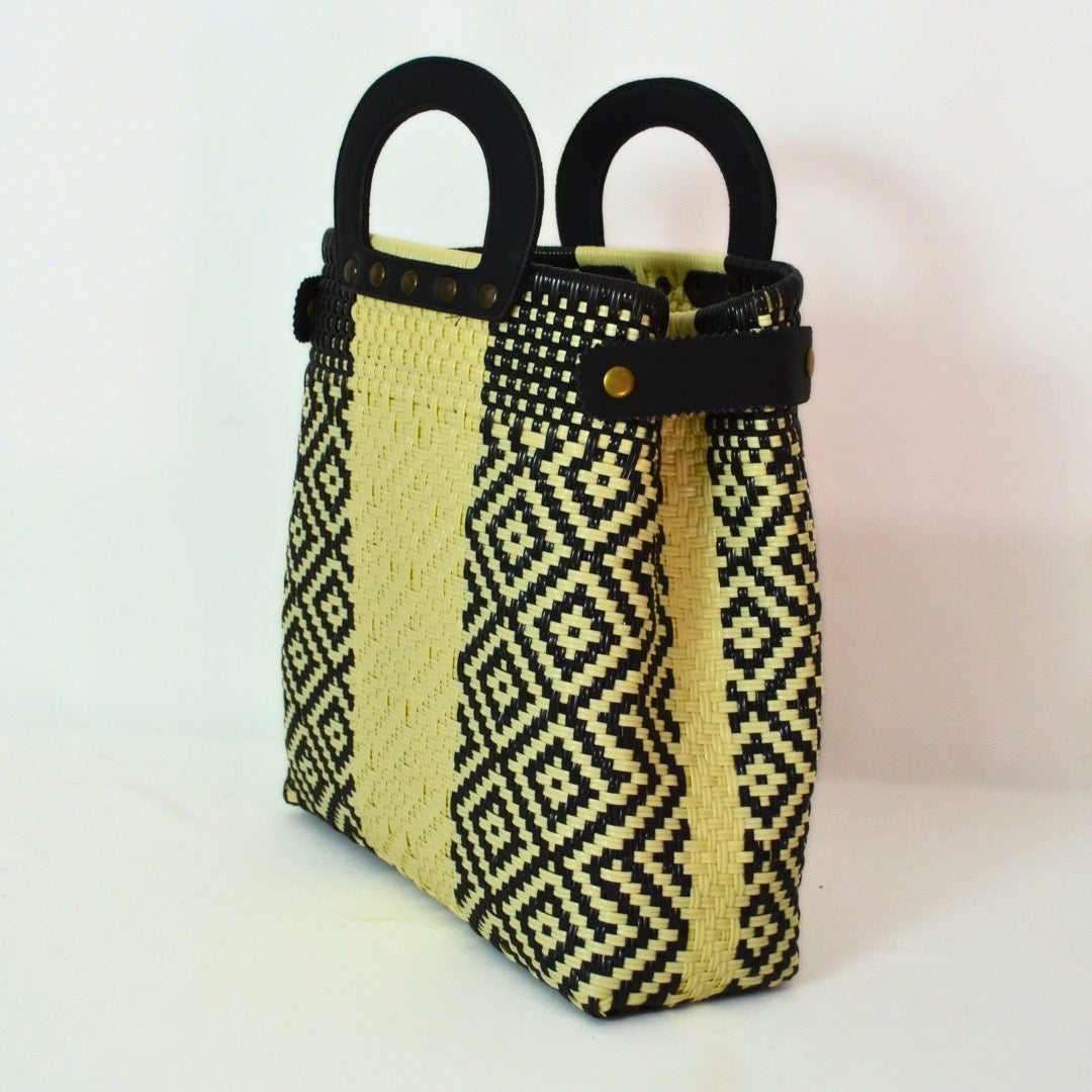 Tote Clásica con Asa Circular - Bolsa Artesanal Mx