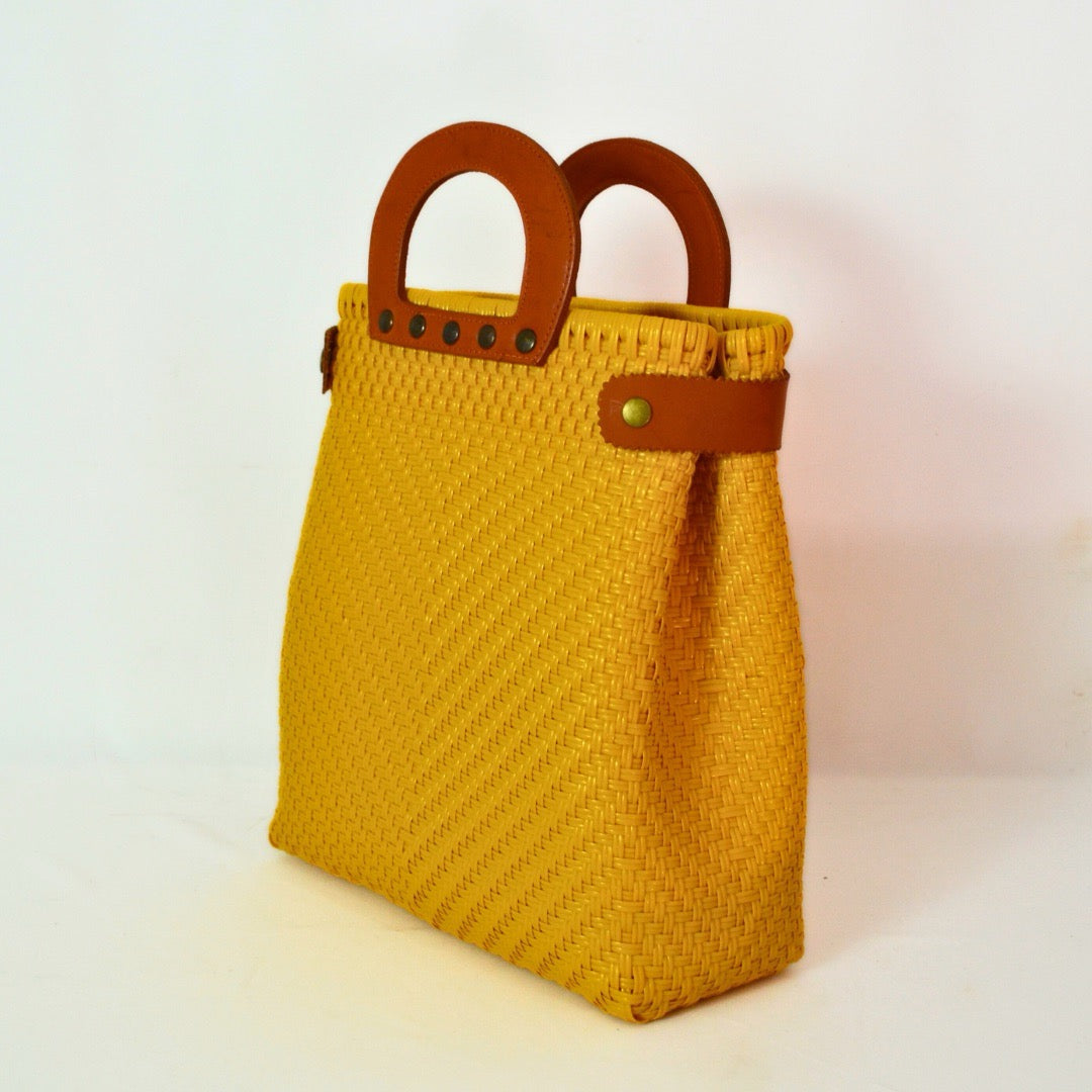 Tote Clásica con Asa Circular - Bolsa Artesanal Mx