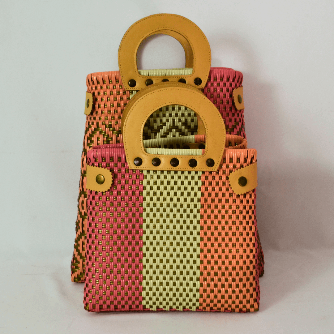 Tote Clásica mediano con Asa Circular - Bolsa Artesanal Mx