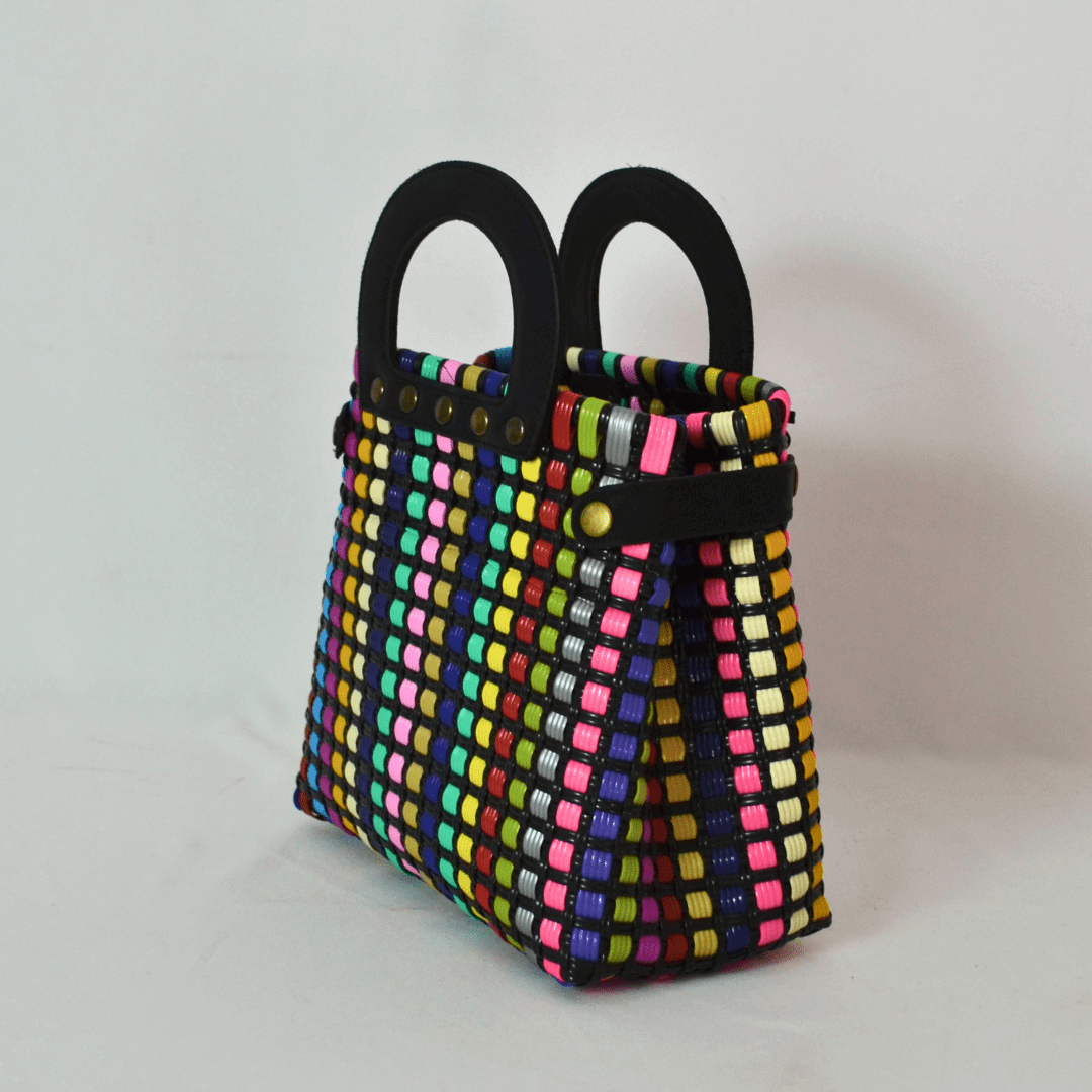 Tote Clásica mediano con Asa Circular - Bolsa Artesanal Mx