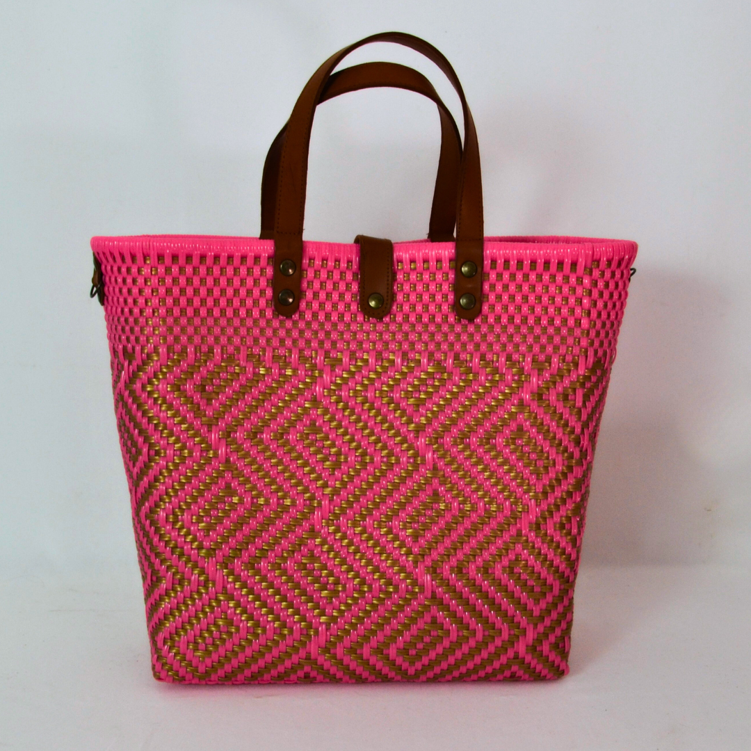 Tote grande piel artesanal México | Diseño resistente y elegante