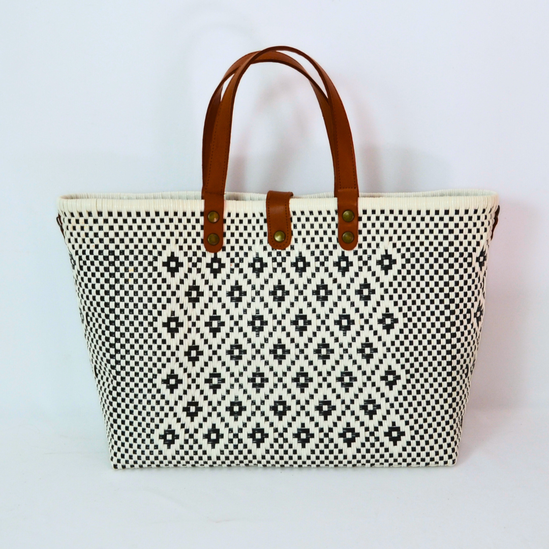 Tote grande piel artesanal México | Diseño resistente y elegante