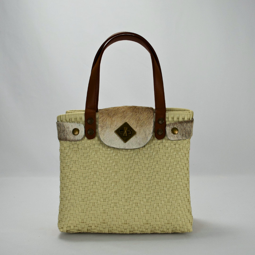 Tote artesanal piel México | Edición Cow Furry hecha a mano