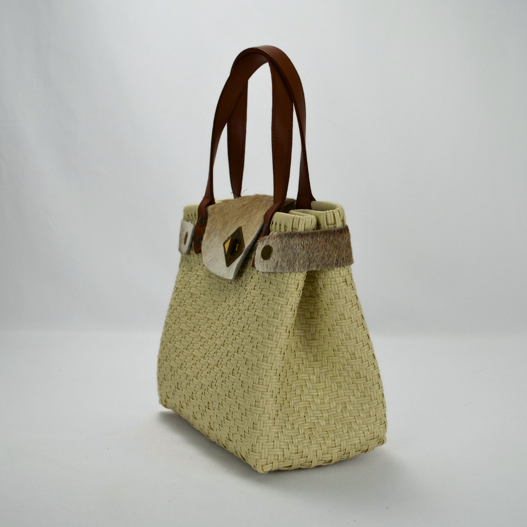 Tote artesanal piel México | Edición Cow Furry hecha a mano