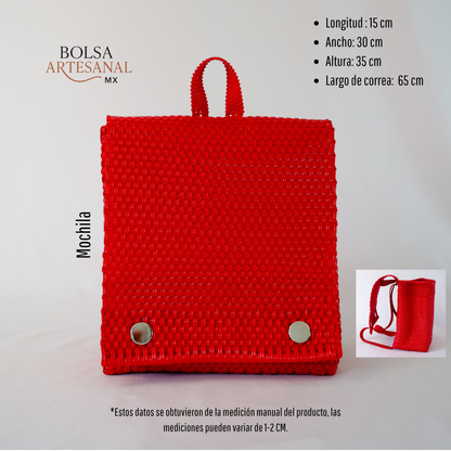 Mochila artesanal grande hecha en México | Diseño ligero y resistente