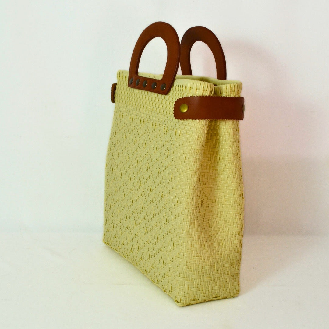 Tote Clásica con Asa Circular - Bolsa Artesanal Mx