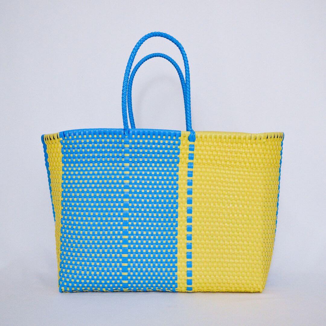 tote artesanal especial reciclada y tejida a mano en México