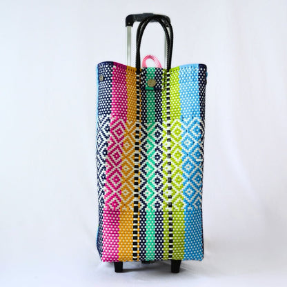 Carrito para Mandado Artesanal de Aluminio | Hecho en México - Bolsa Artesanal MX | Bolsas Hechas a Mano con Impacto Social