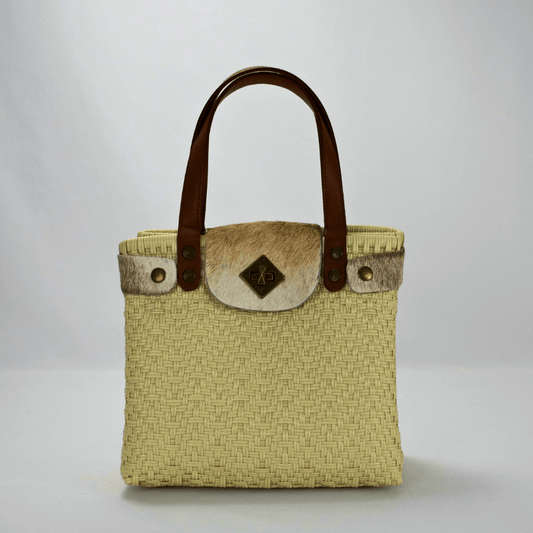 Tote artesanal piel México | Edición Cow Furry hecha a mano