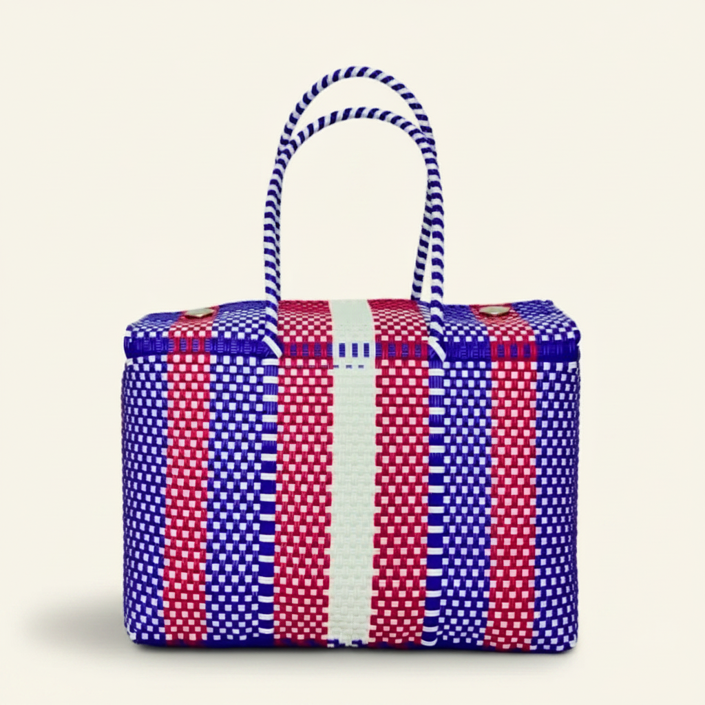 Lonchera Azul/Rojo frente — Off-White