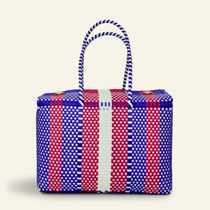 Lonchera Azul/Rojo frente — Off-White