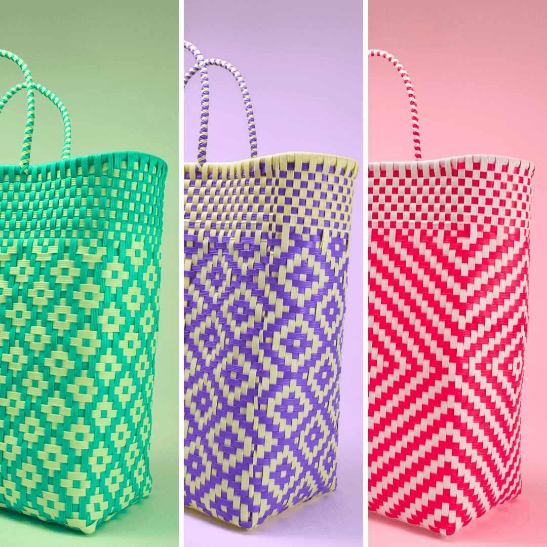 Tote artesanal tamaño extra jumbo | Bolsa tejida a mano