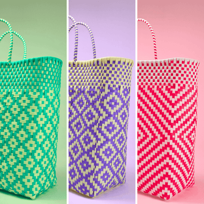 Tote artesanal tamaño extra jumbo | Bolsa tejida a mano