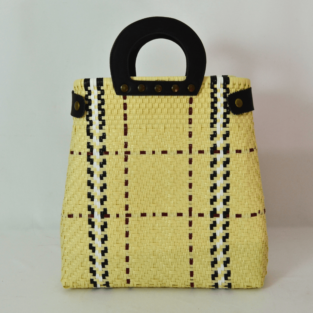 Tote Clásica con Asa Circular - Bolsa Artesanal Mx