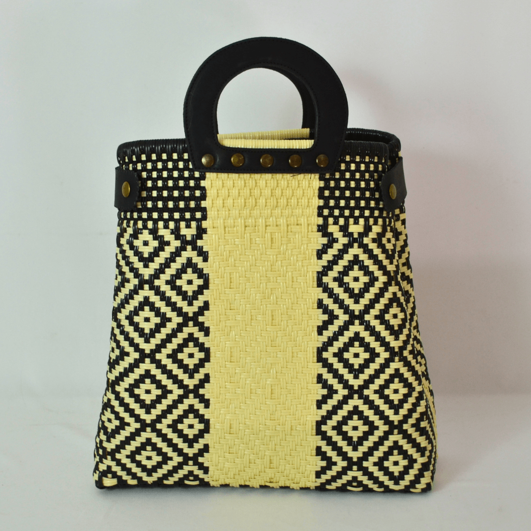 Tote Clásica con Asa Circular - Bolsa Artesanal Mx