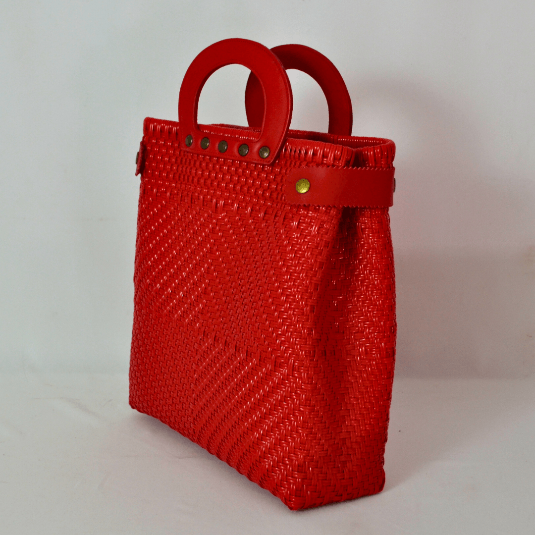 Tote Clásica con Asa Circular - Bolsa Artesanal Mx