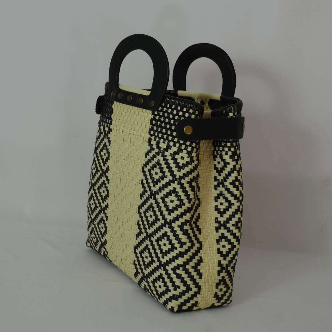 Tote Clásica con Asa Circular - Bolsa Artesanal Mx