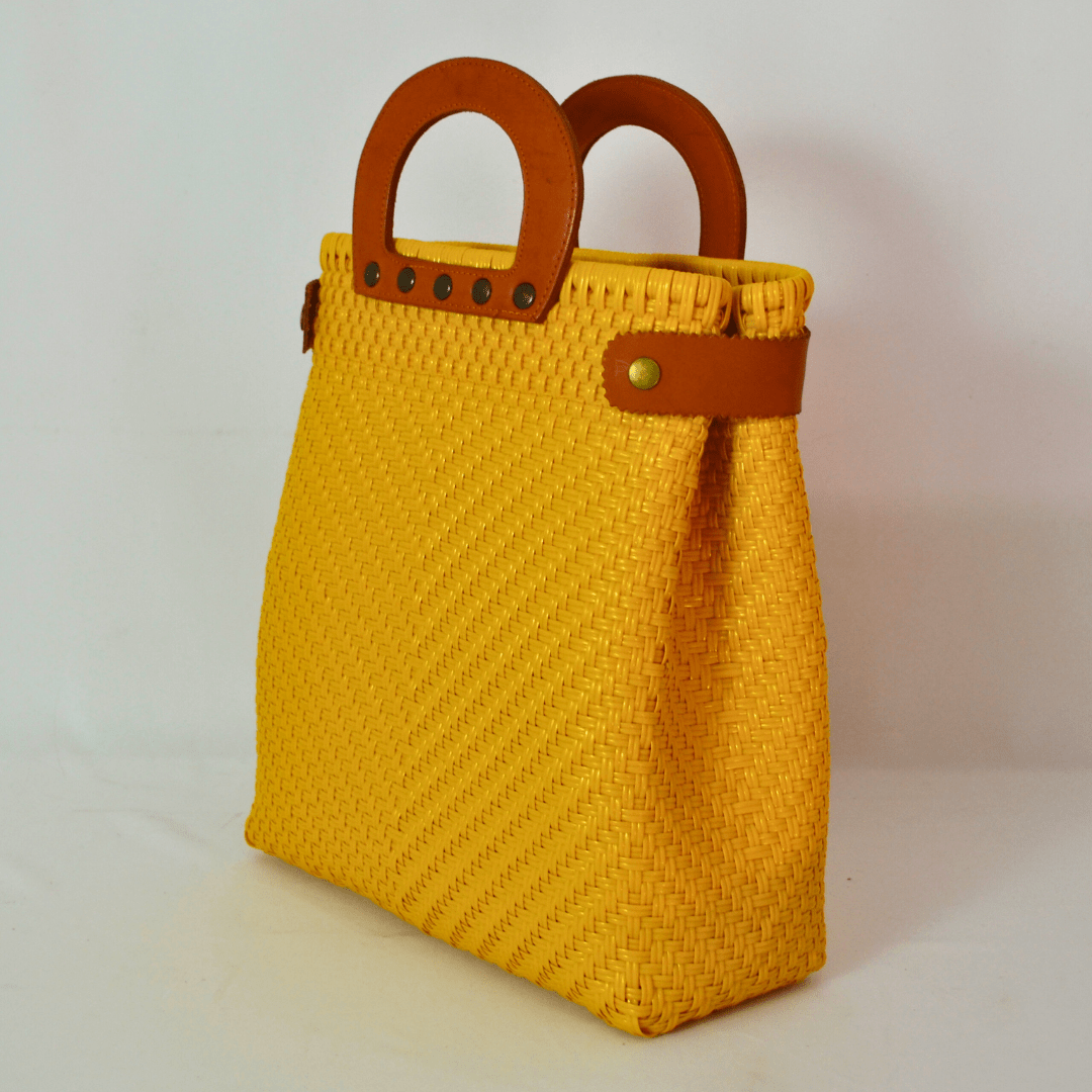 Tote Clásica con Asa Circular - Bolsa Artesanal Mx