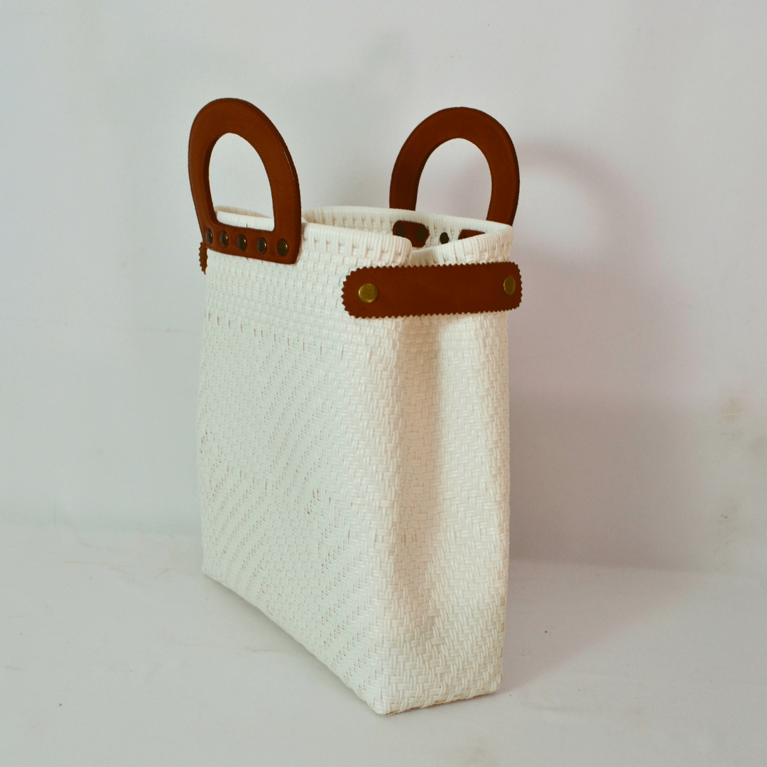 Tote Clásica con Asa Circular - Bolsa Artesanal Mx