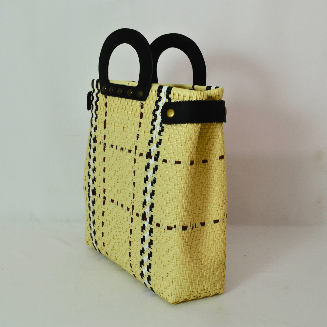 Tote Clásica con Asa Circular - Bolsa Artesanal Mx