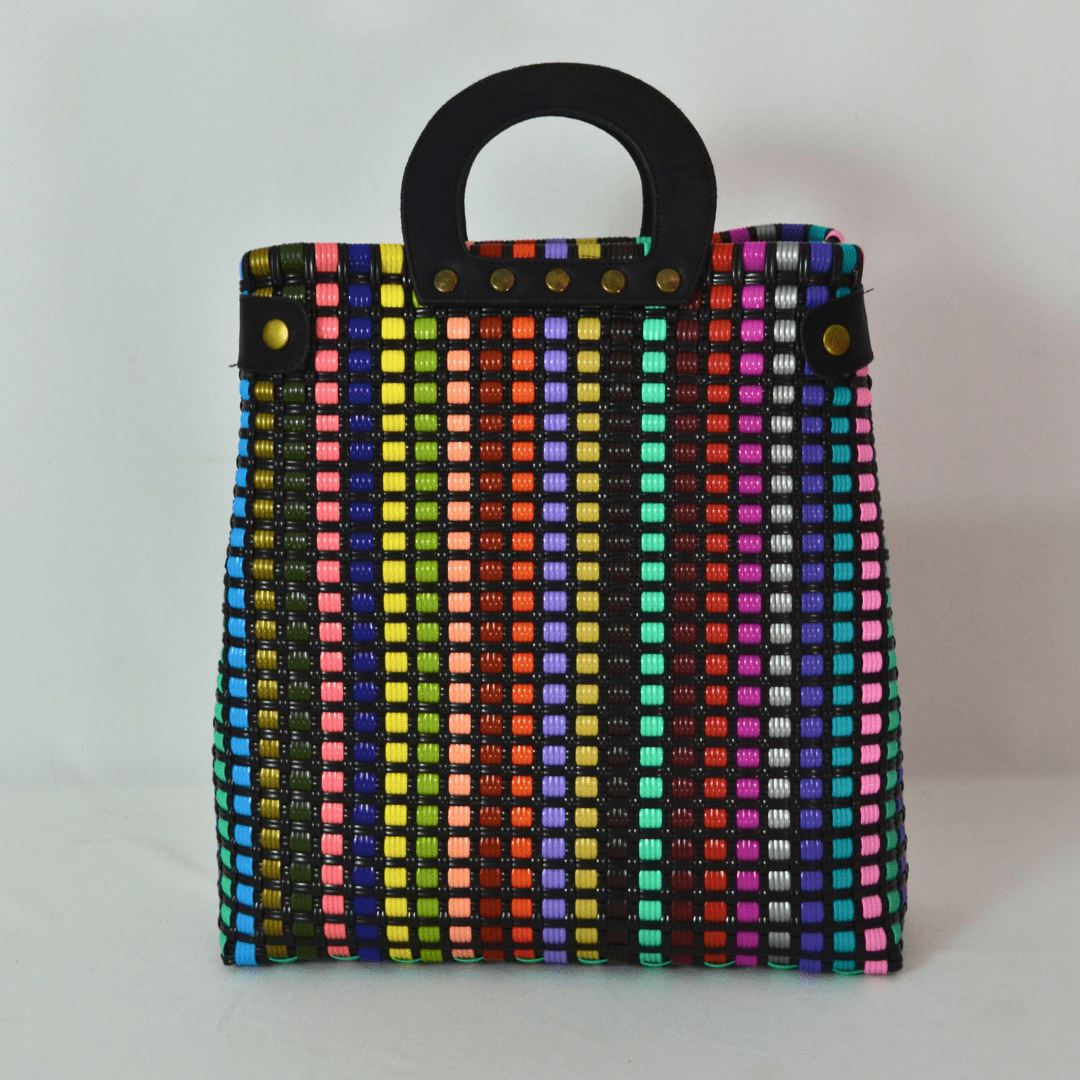 Tote Clásica con Asa Circular - Bolsa Artesanal Mx