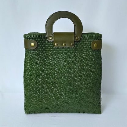 Tote Clásica con Asa Circular - Bolsa Artesanal Mx