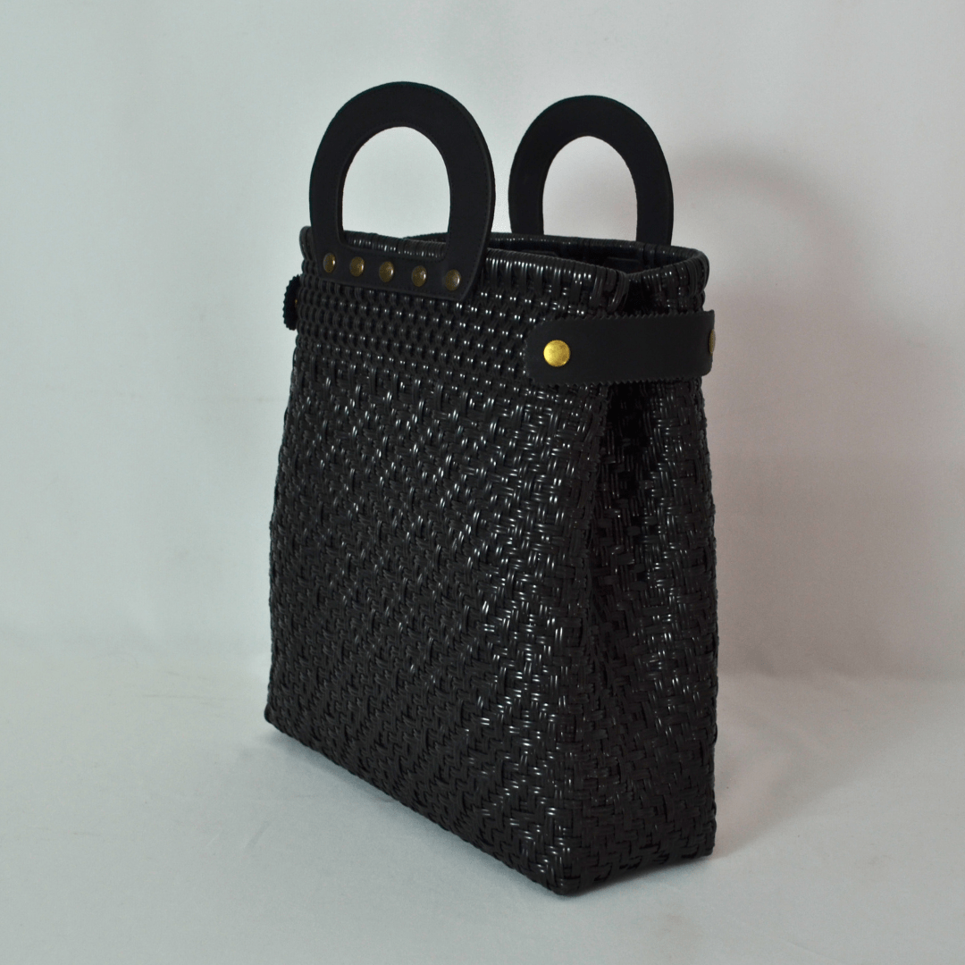 Tote Clásica con Asa Circular - Bolsa Artesanal Mx