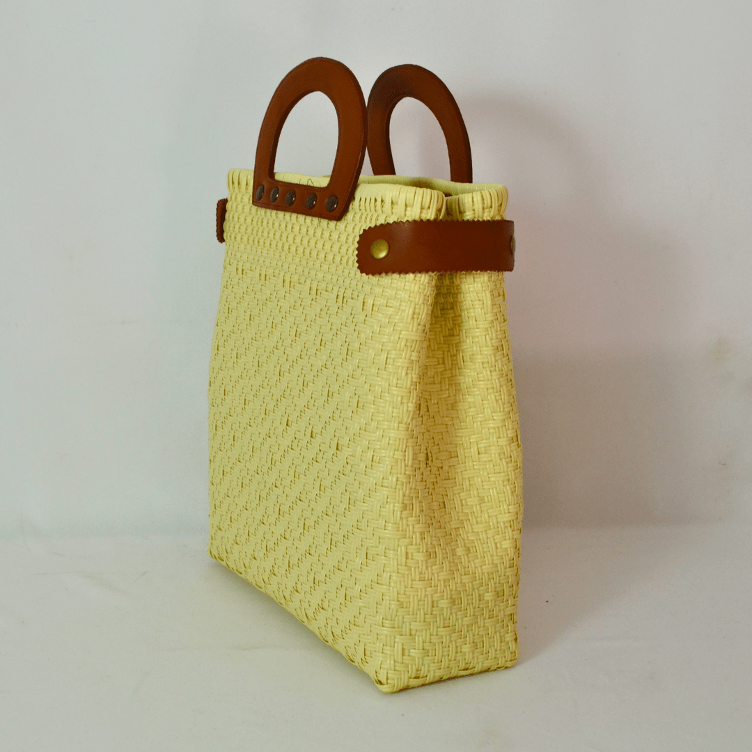 Tote Clásica con Asa Circular - Bolsa Artesanal Mx