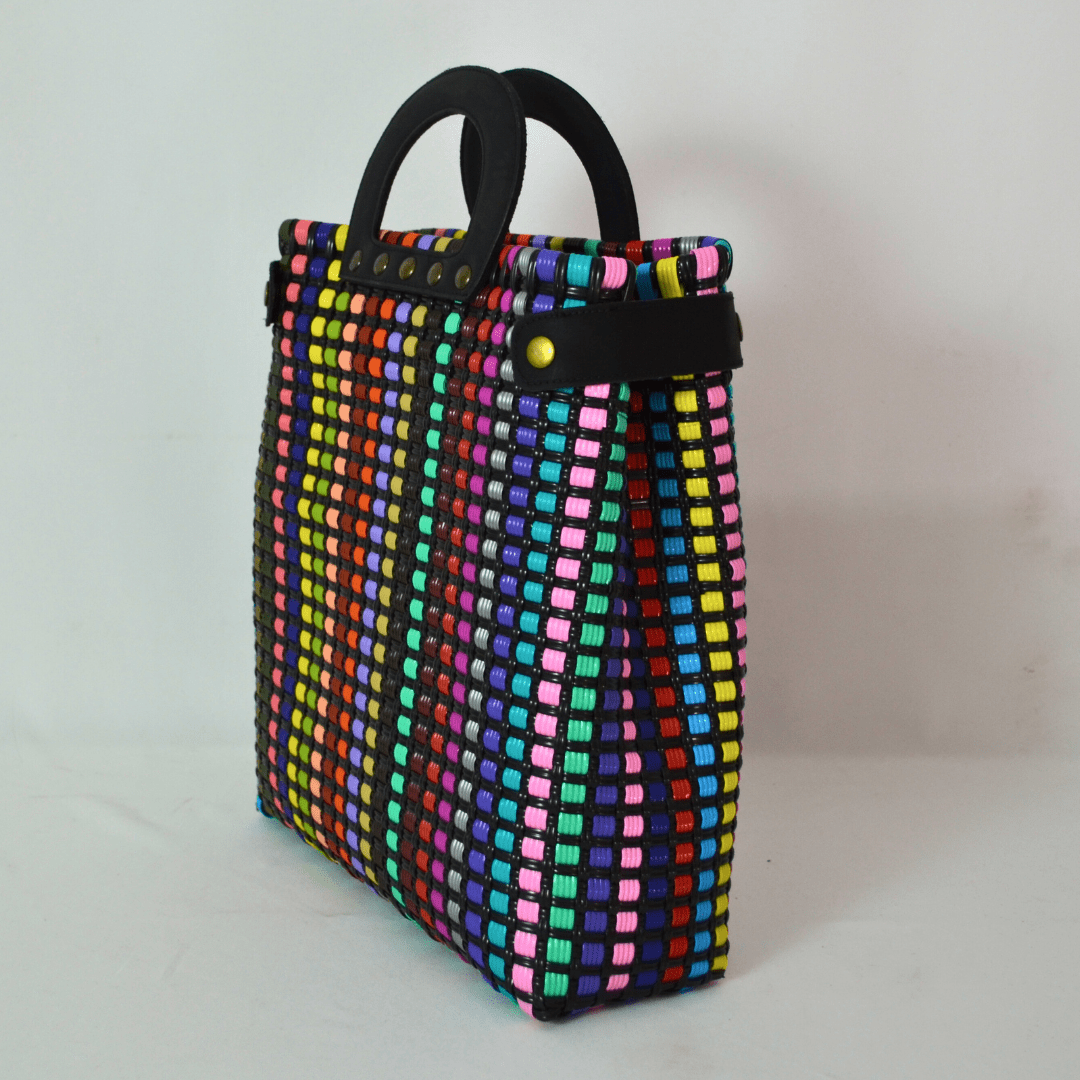 Tote Clásica con Asa Circular - Bolsa Artesanal Mx