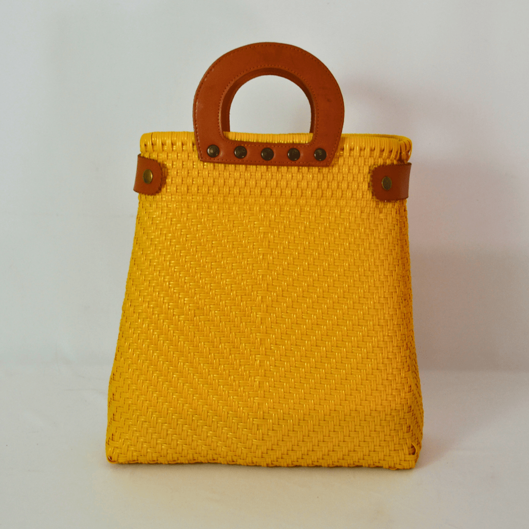 Tote Clásica con Asa Circular - Bolsa Artesanal Mx