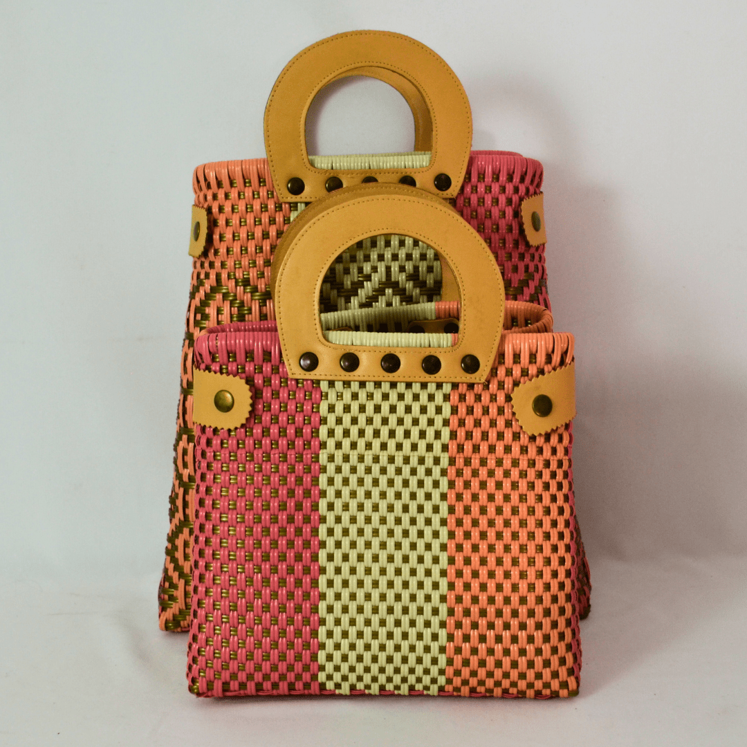 Tote Clásica mediano con Asa Circular - Bolsa Artesanal Mx