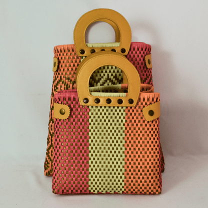 Tote Clásica mediano con Asa Circular - Bolsa Artesanal Mx