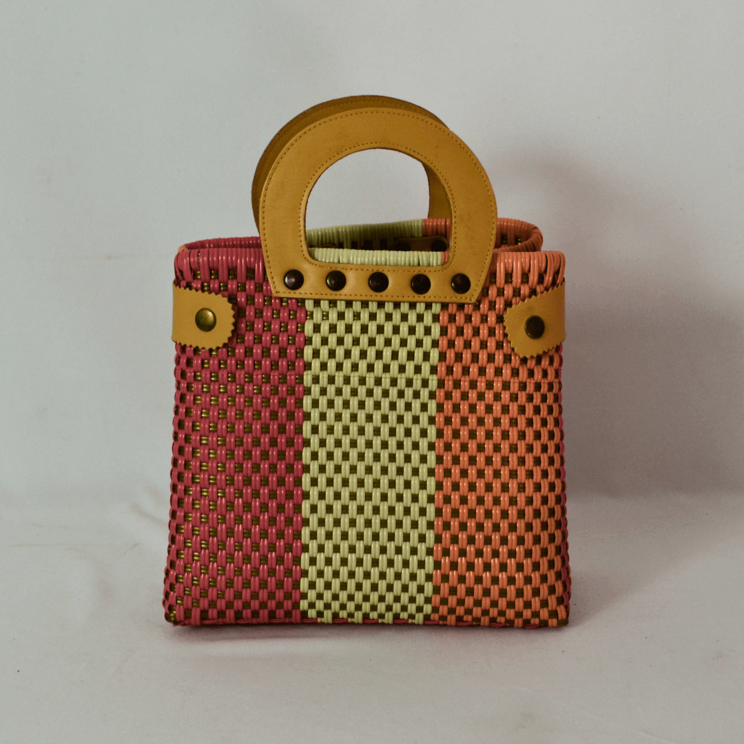 Tote Clásica mediano con Asa Circular - Bolsa Artesanal Mx