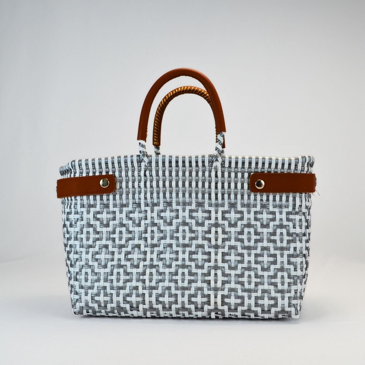 Tote grande piel artesanal México | Bolsa hecha a mano con LDPE - Bolsa Artesanal MX | Bolsas Hechas a Mano con Impacto Social