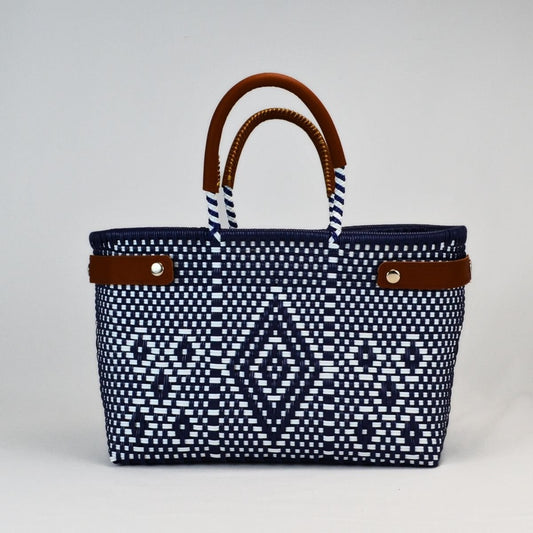 Tote grande piel artesanal México | Bolsa hecha a mano con LDPE - Bolsa Artesanal MX | Bolsas Hechas a Mano con Impacto Social