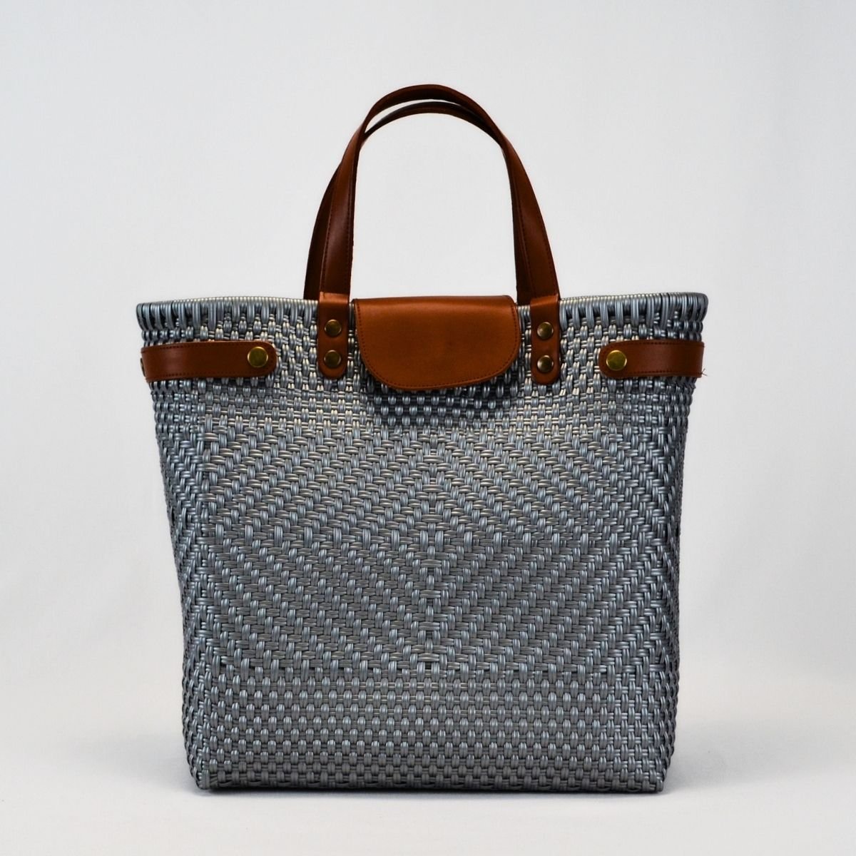 Tote grande piel artesanal México | Bolsa hecha a mano con LDPE - Bolsa Artesanal MX | Bolsas Hechas a Mano con Impacto Social