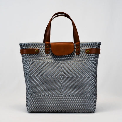 Tote grande piel artesanal México | Bolsa hecha a mano con LDPE - Bolsa Artesanal MX | Bolsas Hechas a Mano con Impacto Social