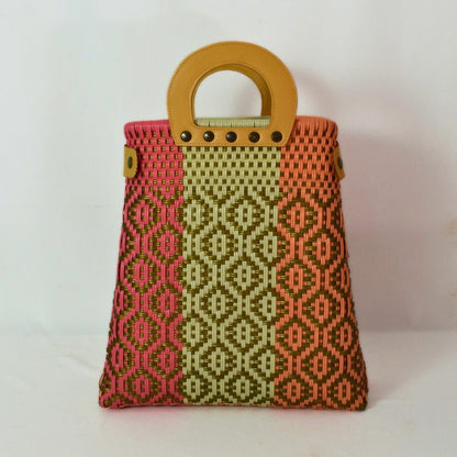 Tote grande piel artesanal México | Bolsa hecha a mano con LDPE - Bolsa Artesanal MX | Bolsas Hechas a Mano con Impacto Social