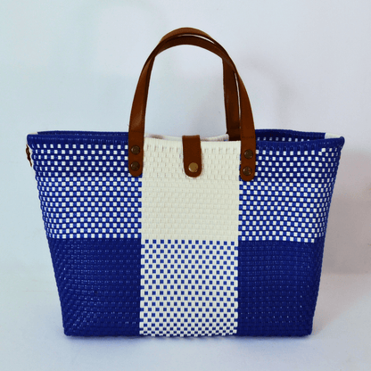 Tote grande piel artesanal México | Bolsa hecha a mano con LDPE - Bolsa Artesanal MX | Bolsas Hechas a Mano con Impacto Social
