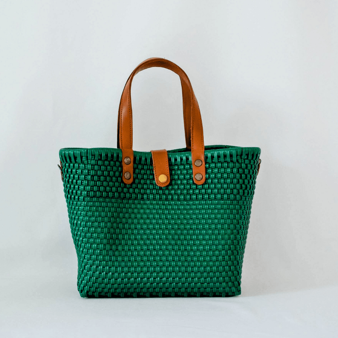 Tote Mediano Asa de Piel | Bolsa Artesanal MX - Bolsa Artesanal MX | Bolsas Hechas a Mano con Impacto Social