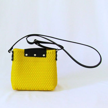 Tote mediano con tapa negro - Bolsa Artesanal Mx