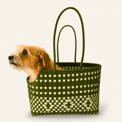 Transportadora artesanal para mascotas